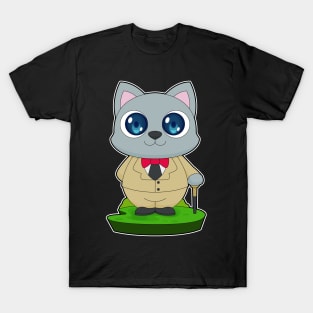 Cat Walking stick T-Shirt